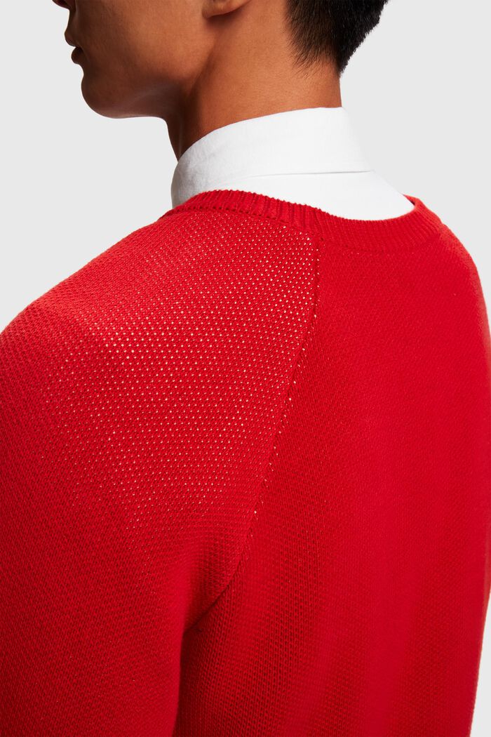 Unisex knitted jumper, RED, detail image number 0