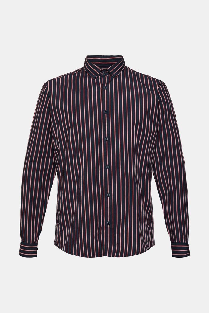 Striped button down shirt, NAVY, detail image number 2