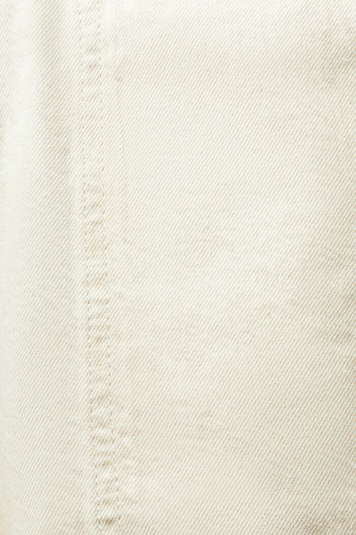 ‌斜紋布毛邊短褲, 白色, detail image number 5