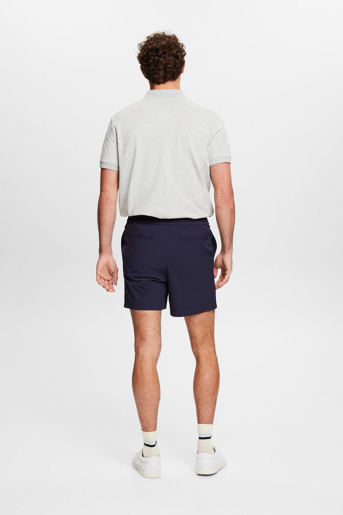 Stretch-Poplin Shorts, NAVY, detail image number 2
