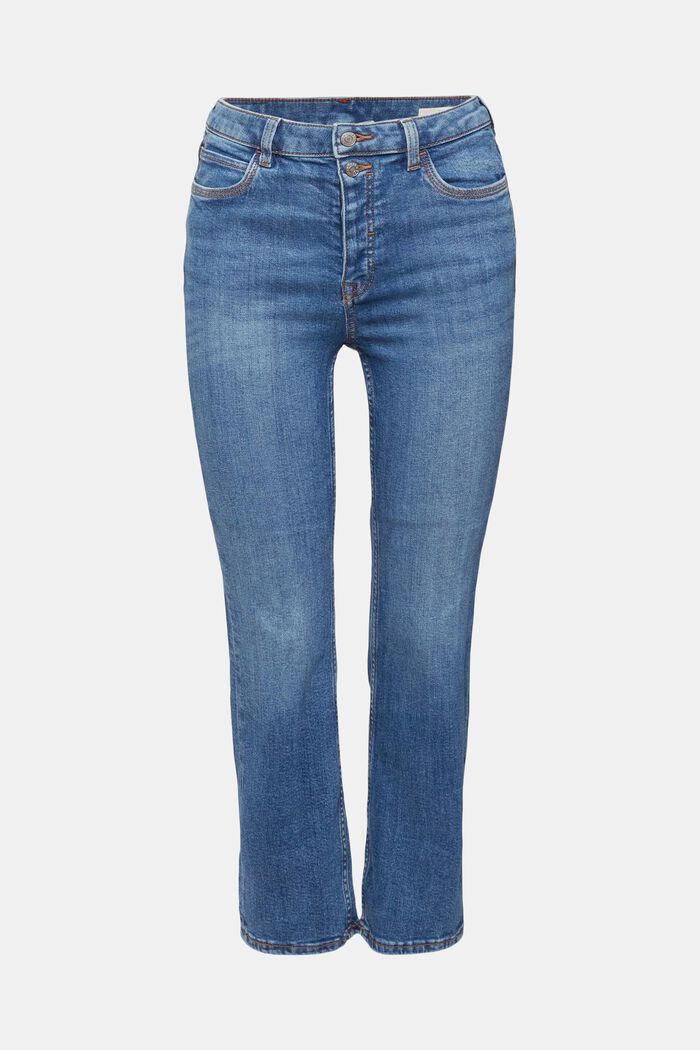 Mid-rise kick flare jeans, BLUE MEDIUM WASHED, detail image number 2
