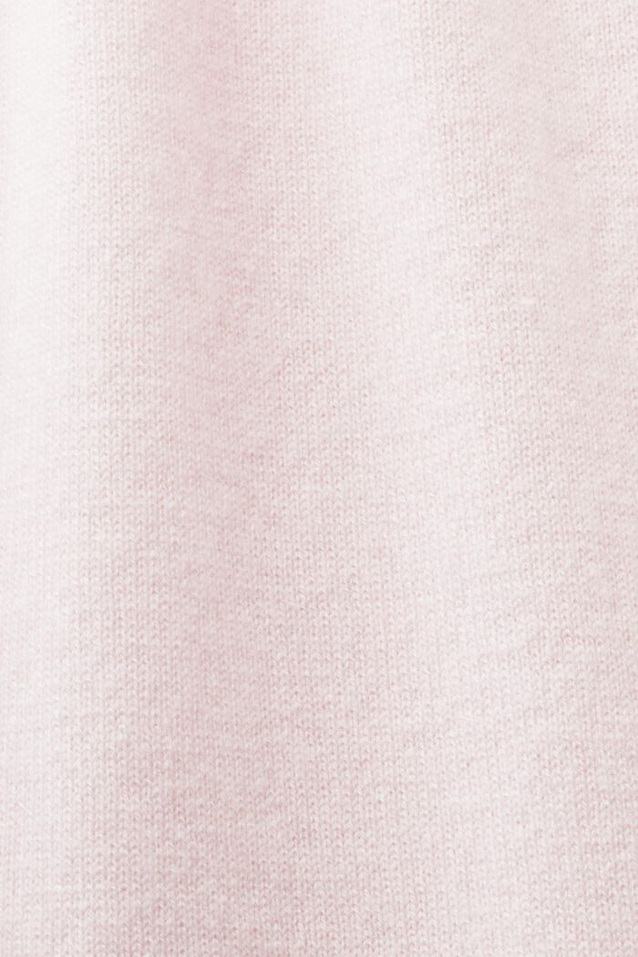 短袖羊絨毛衣, 淺粉紅色, detail image number 6