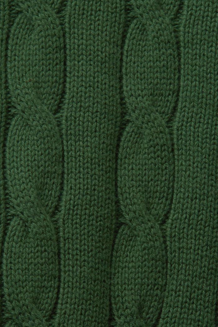 海豚LOGO鑲邊套頭毛衣, 翡翠綠, detail image number 5