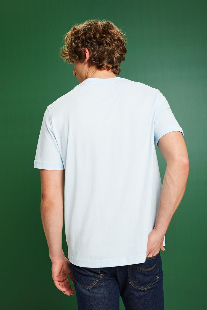 LOGO標誌印花棉質T恤, 淺藍色, detail image number 2