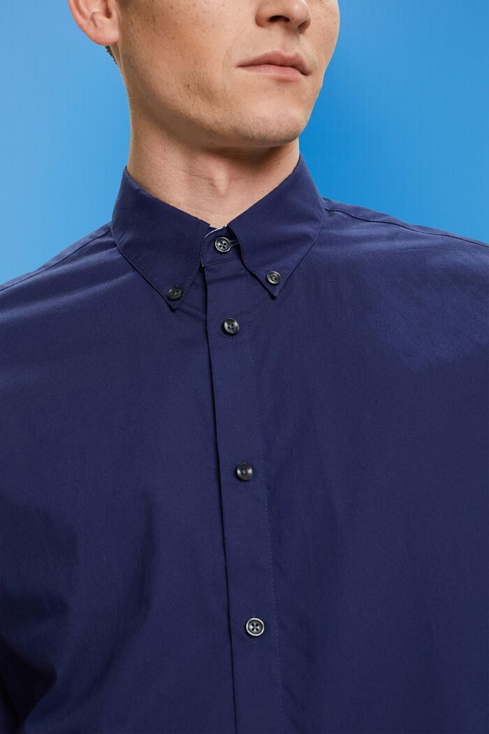 扣角領恤衫, 海軍藍, detail image number 2