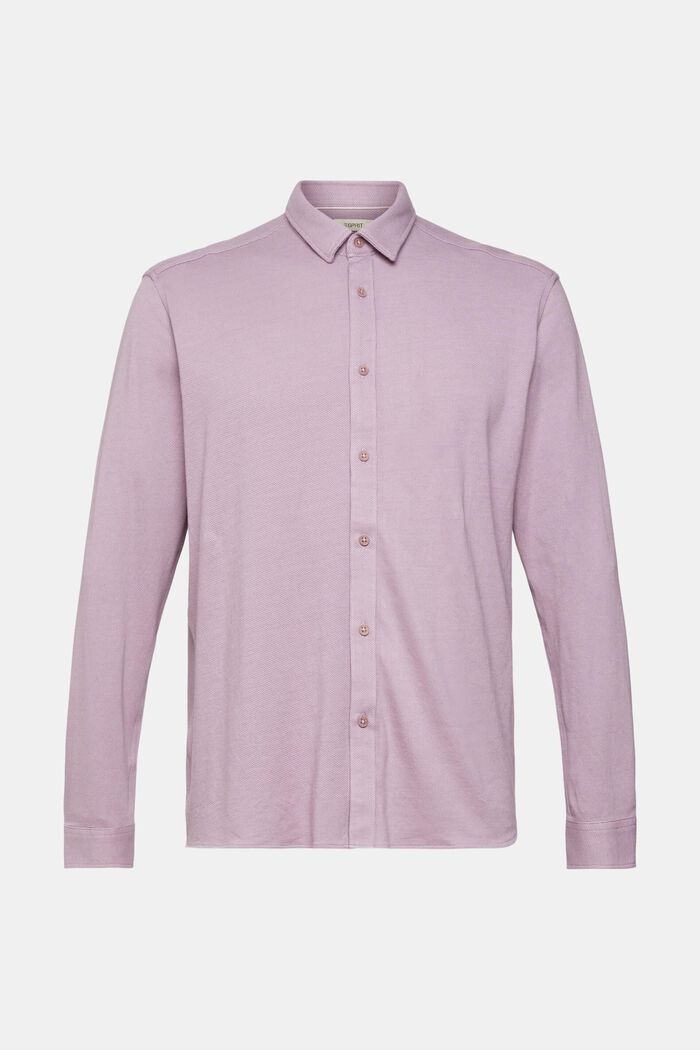 紋理恤衫, 淺紫色, detail image number 2