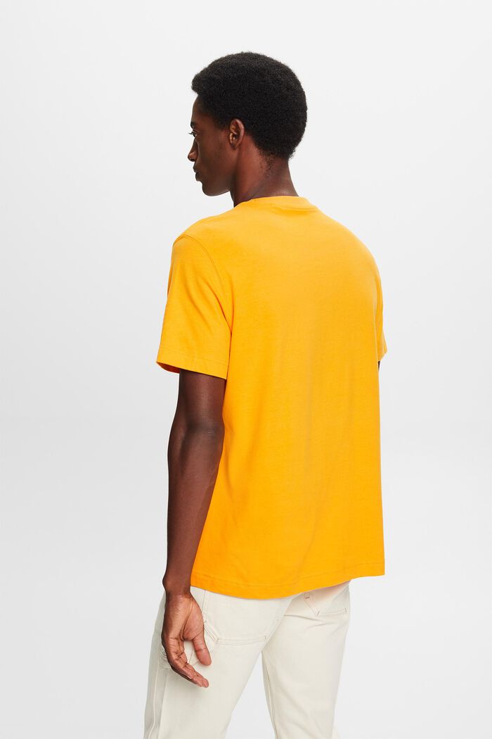 LOGO標誌T恤, 橙金色, detail image number 4