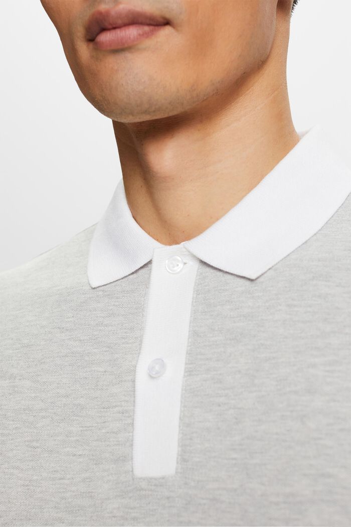 Polo shirts, 淺灰色, detail image number 2