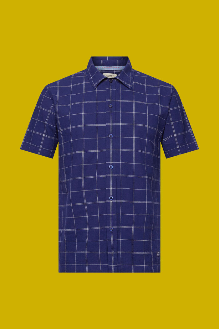 100%純棉短袖恤衫, 深藍色, detail image number 5