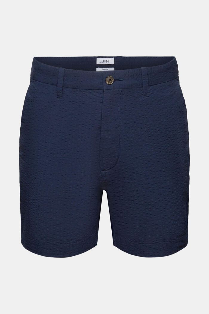 ‌紋理感百慕大短褲, 海軍藍, detail image number 7