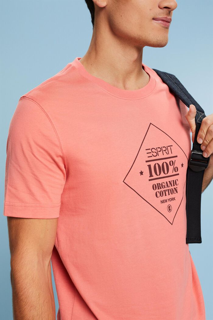 LOGO標誌印花棉質T恤, 粉紅色, detail image number 3