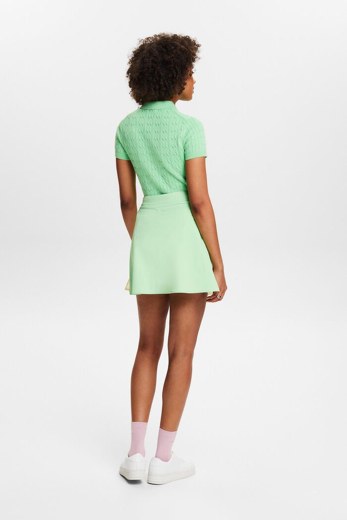 ‌雙色A形半身裙, LIGHT GREEN 2, detail image number 2