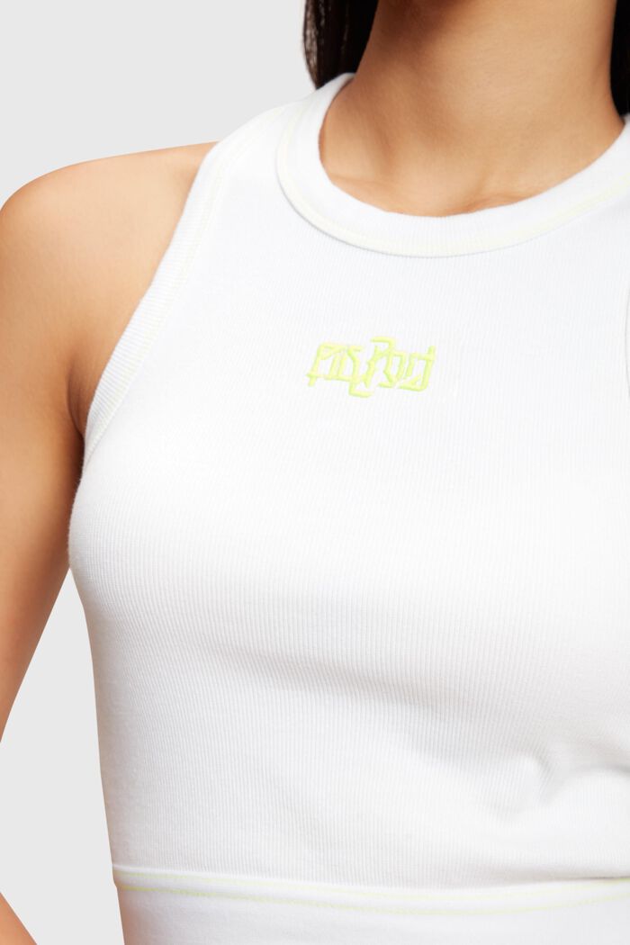 2-in-1 Neon Pop Print Logo Cropped Sweat Set, LIME YELLOW, detail image number 5