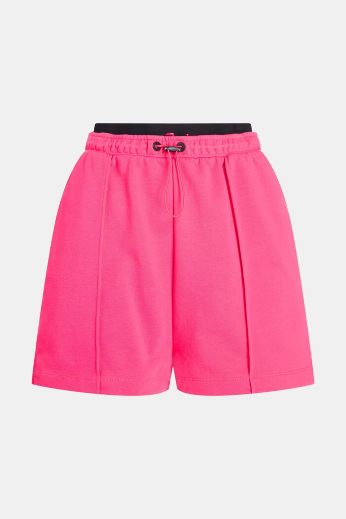 Double Waistband Relaxed Sweat Shorts, PINK, detail image number 0
