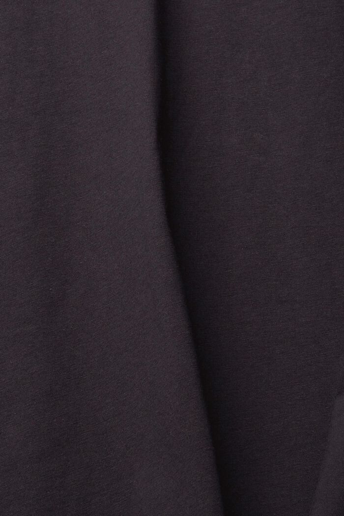 寬鬆針織 T 恤, 黑色, detail image number 1