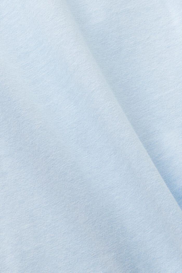 棉質平織布印花T恤, 淺藍色, detail image number 6