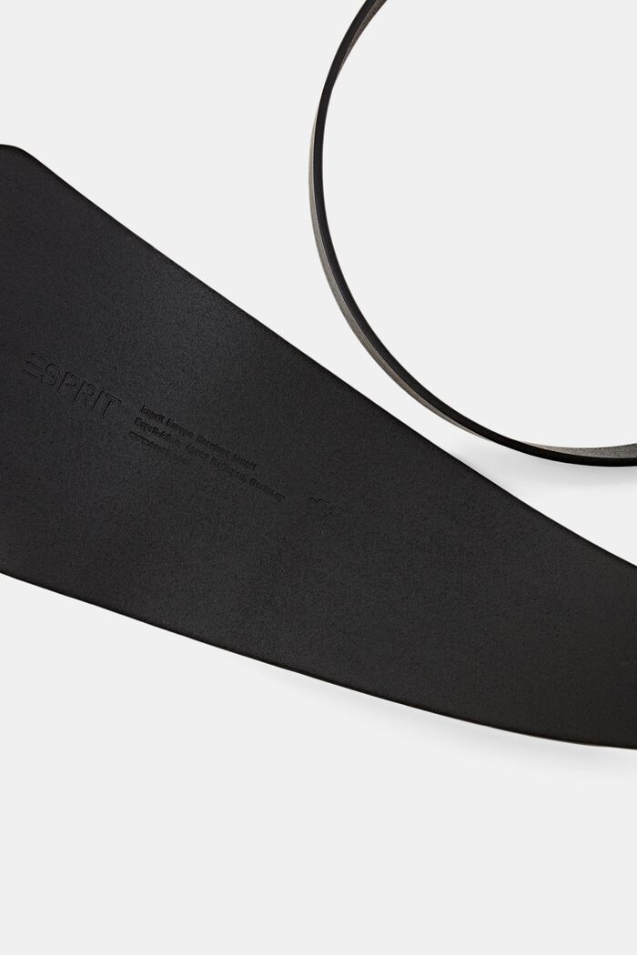 Leather Wrap Waist Belt, BLACK, detail image number 1