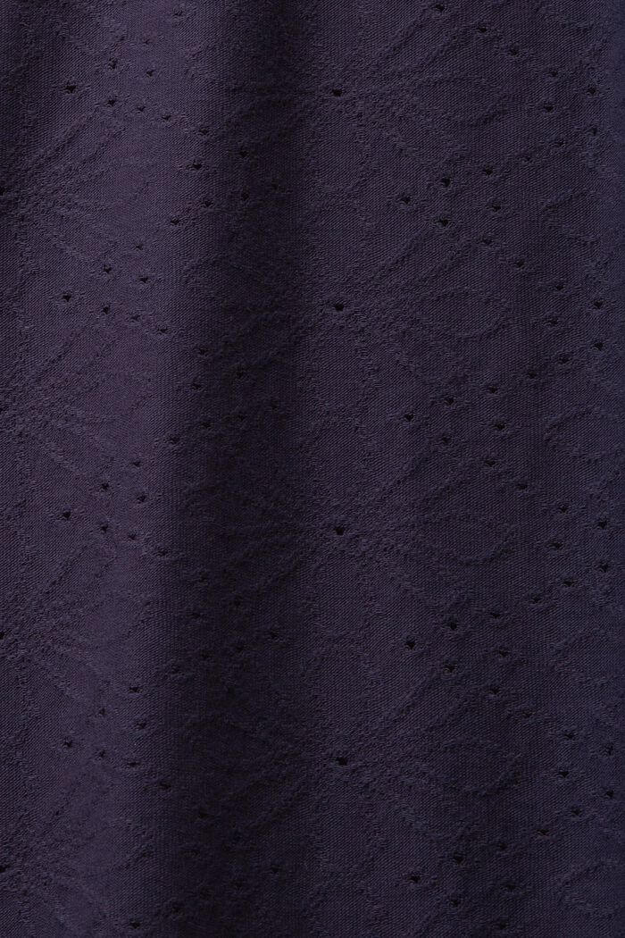 紋理圖案T恤, 海軍藍, detail image number 4