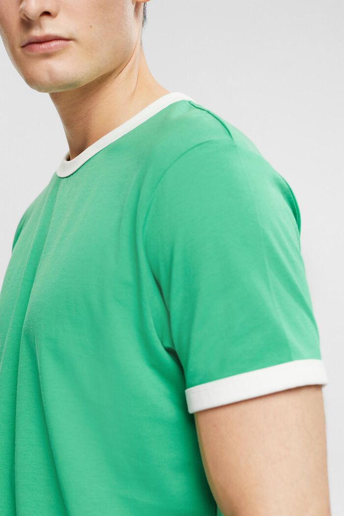 針織 T 恤, 綠色, detail image number 0