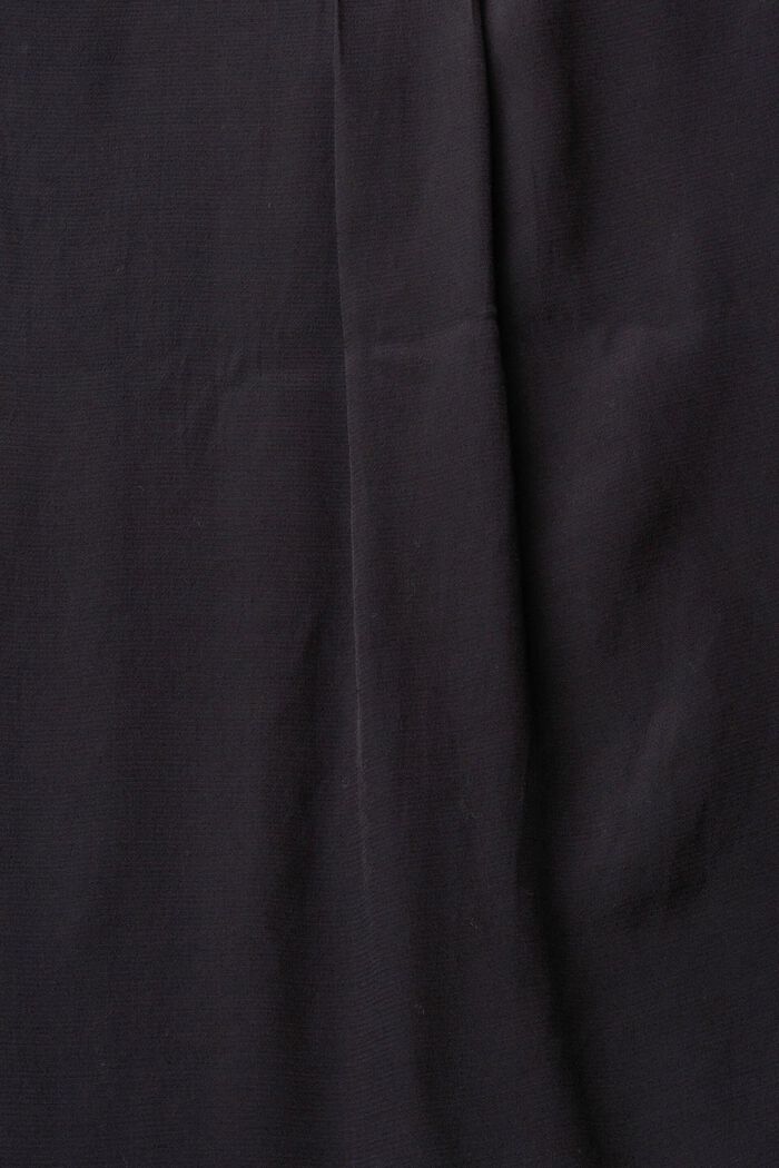 LENZING™ ECOVERO™ V 領恤衫, 黑色, detail image number 1
