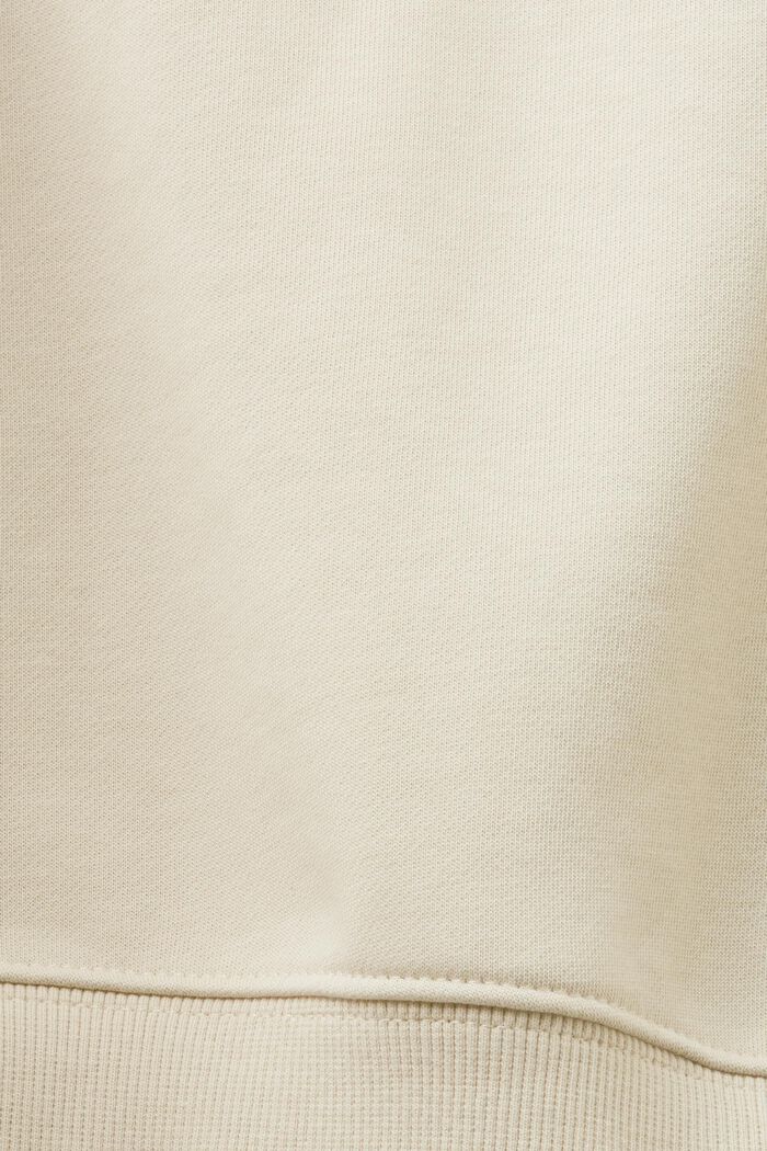 ‌半長拉鏈衛衣, 淺灰褐色, detail image number 5