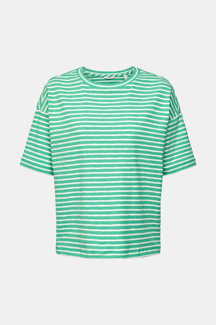 條紋 T 恤, 綠色, detail image number 5