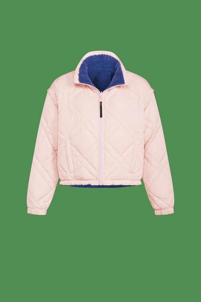 ‌雙面穿可拆卸絎縫夾克, 淺粉紅色, detail image number 7