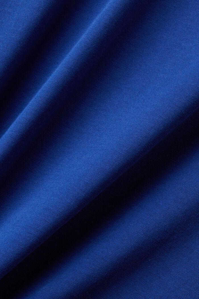 再生棉質印花T恤, 深藍色, detail image number 4