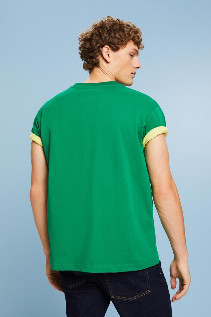 植絨標誌貼花 T 恤, 綠色, detail image number 2