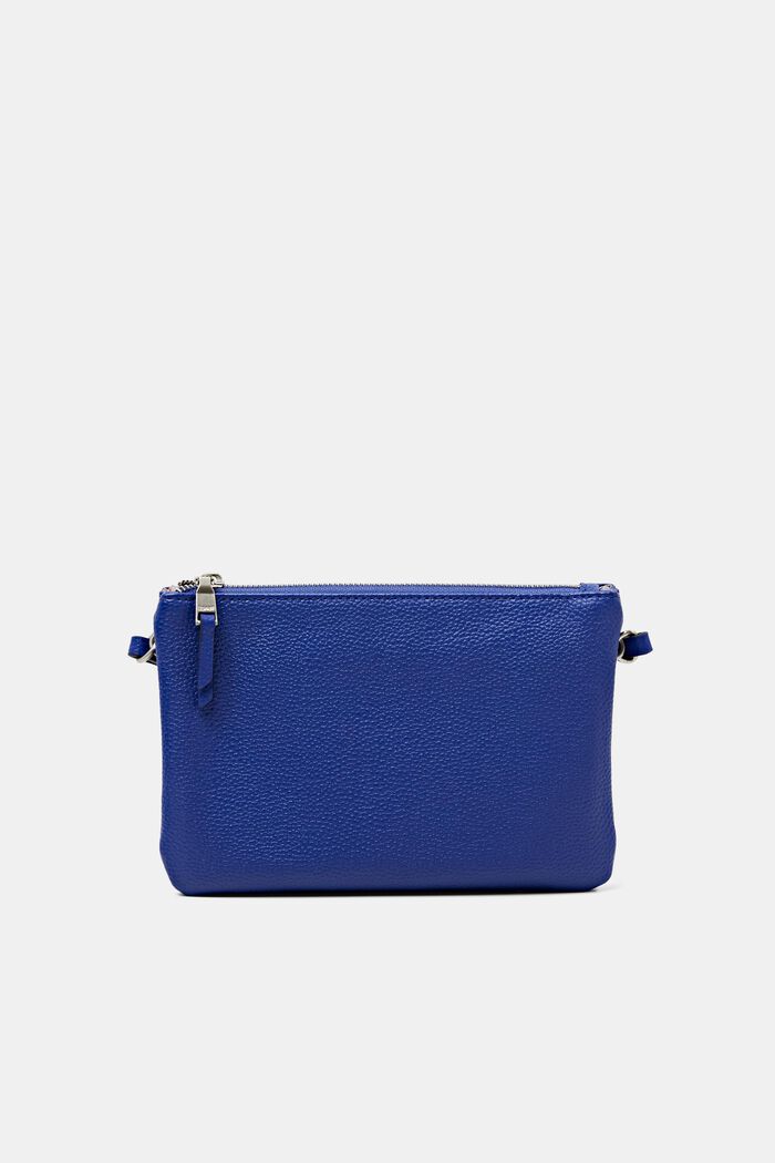 Faux Leather Shoulder Bag, BRIGHT BLUE, detail image number 0