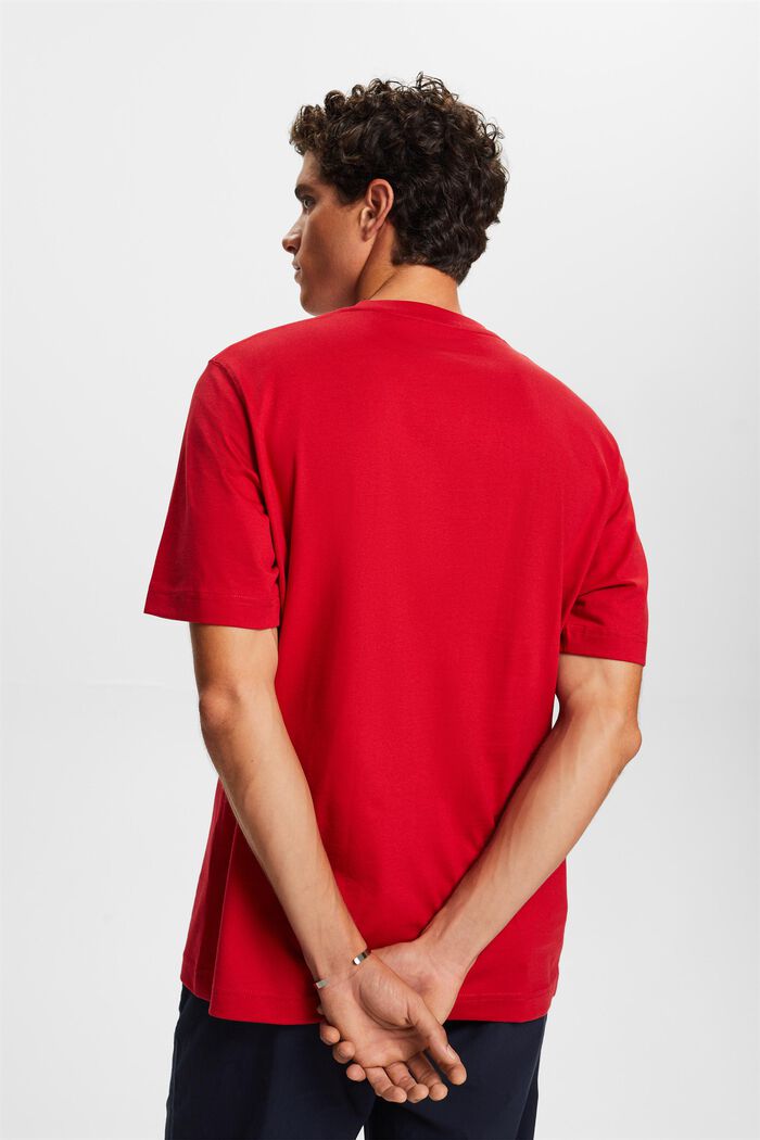 ‌LOGO標誌短袖T恤, 深紅色, detail image number 3
