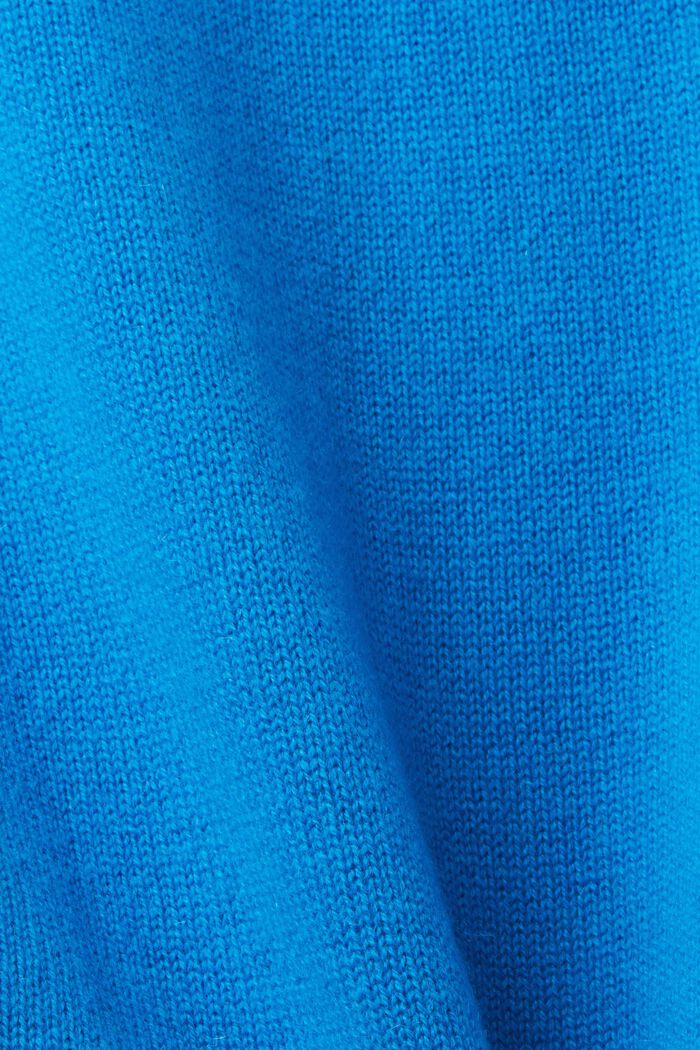 羊絨套頭衫, 藍色, detail image number 5