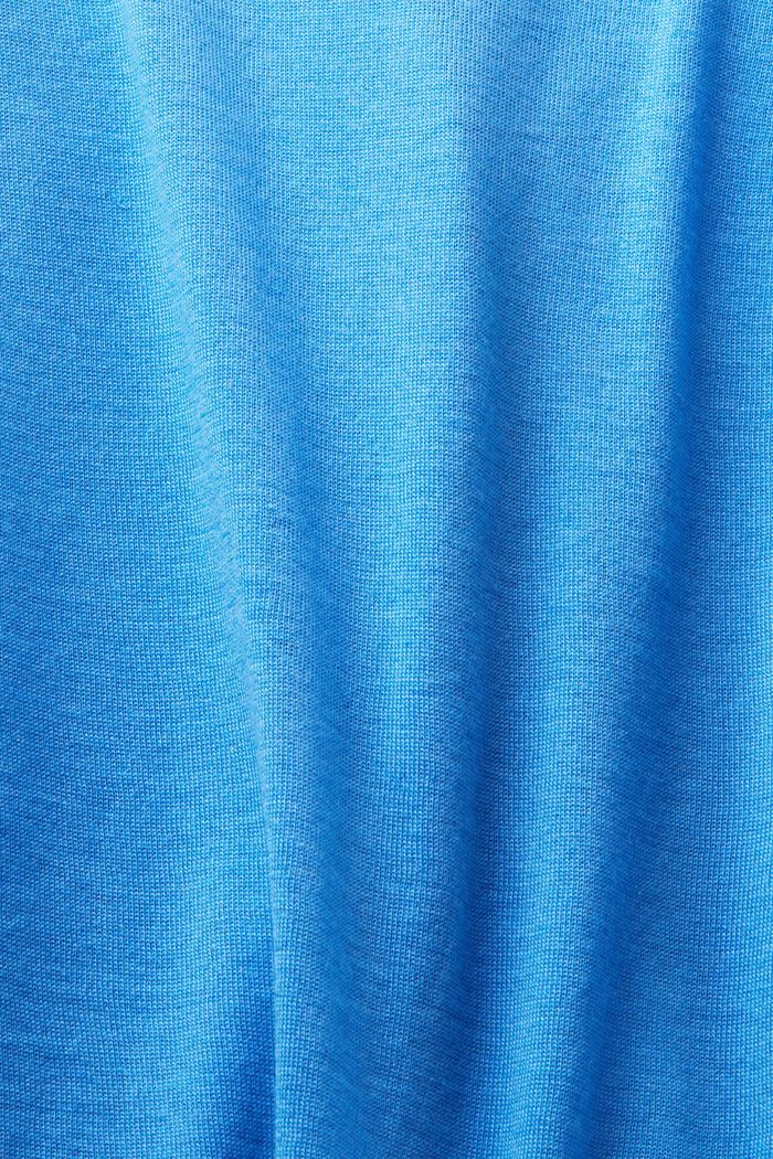 ‌混編雜色羊絨開衫, 藍色, detail image number 5