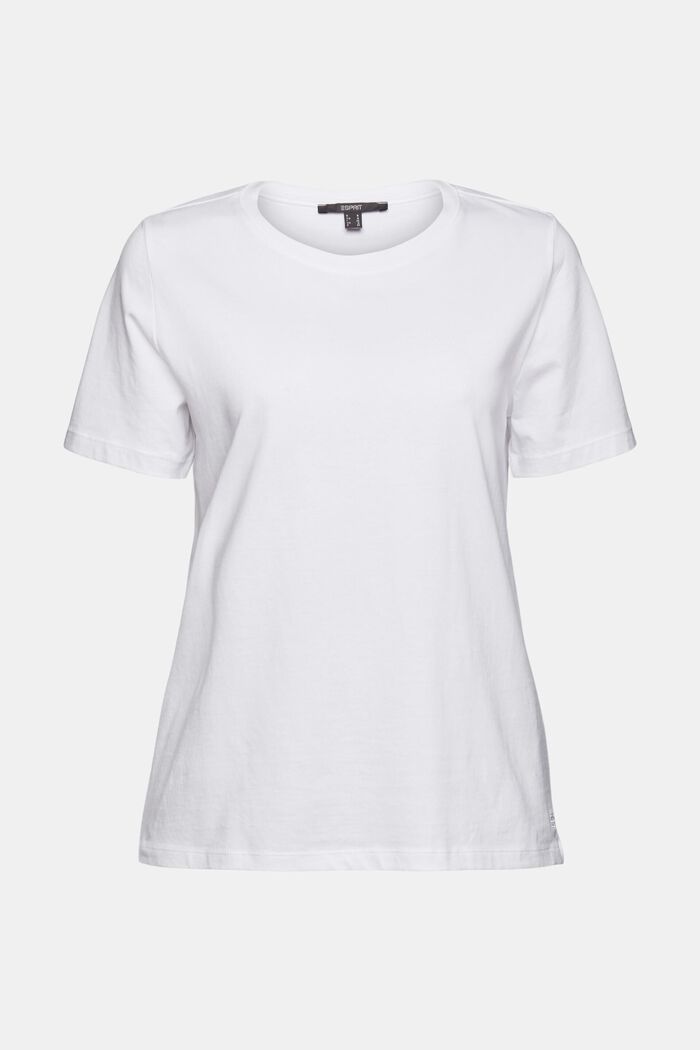 以 100% 有機棉製成的基本款 T 恤, 白色, detail image number 8