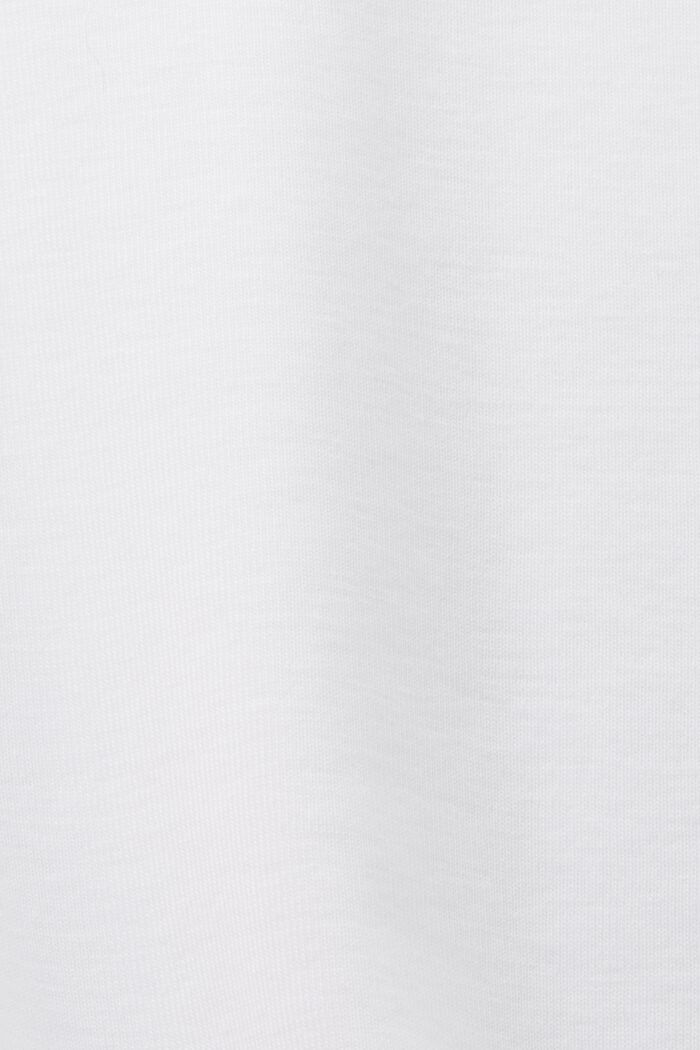 100%純棉平織布長袖上衣, 白色, detail image number 5