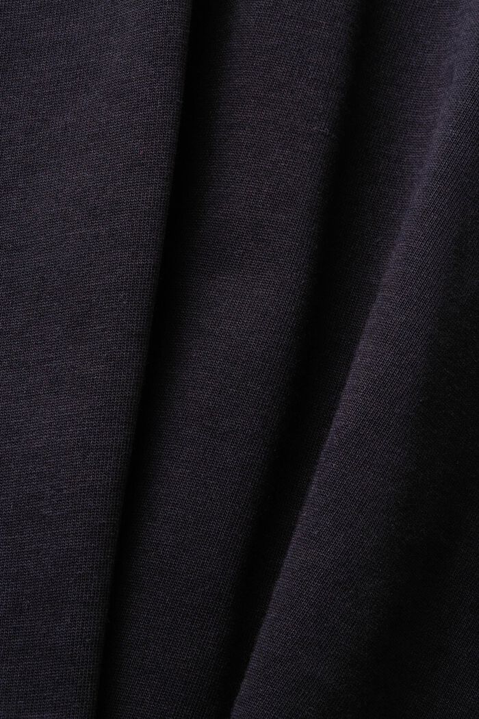 短款圓領T恤, 黑色, detail image number 5