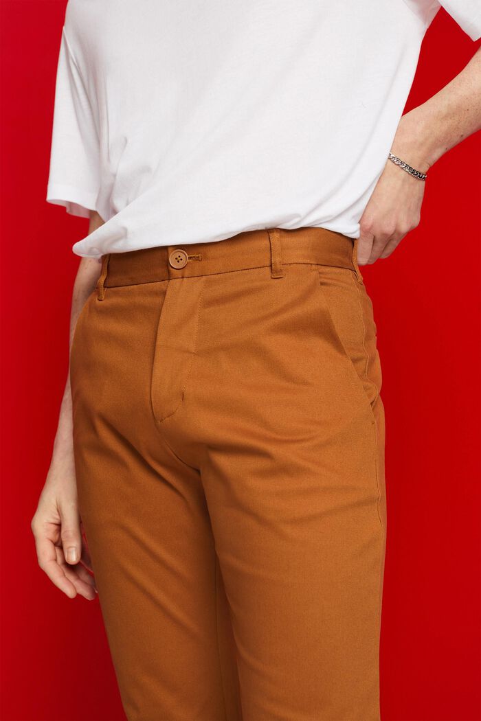 Chino trousers, BROWN, detail image number 2