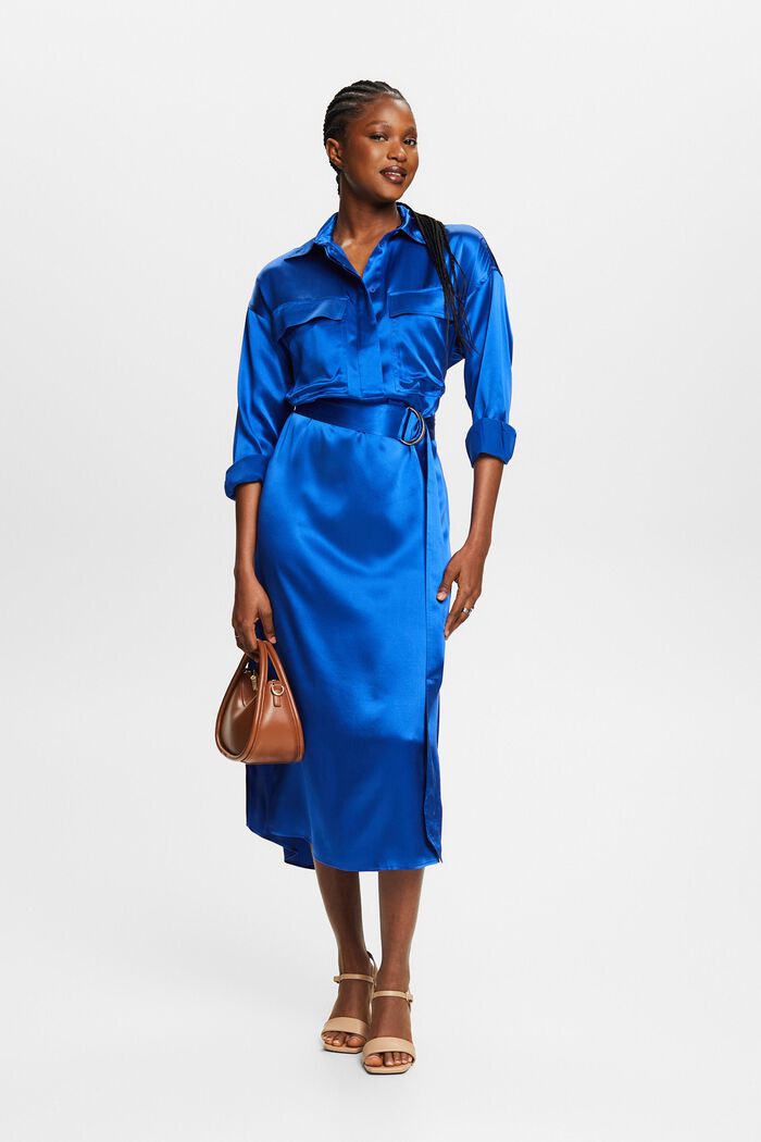 Dresses light woven, 藍色, detail image number 4