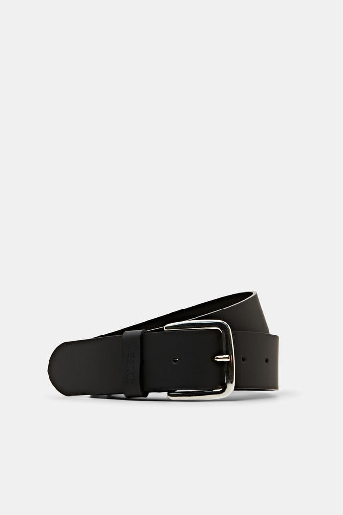 Leather Belt, BLACK, detail image number 0