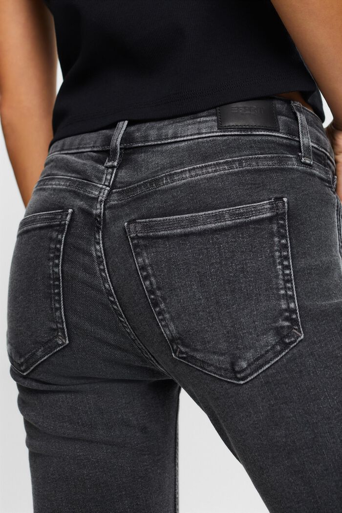 Mid-Rise Skinny Jeans, BLACK DARK WASHED, detail image number 4