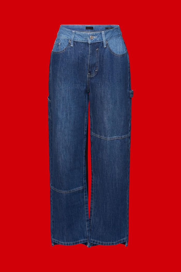 90年代風牛仔褲, BLUE DARK WASHED, detail image number 8