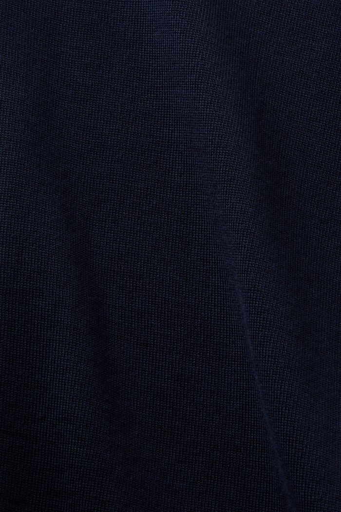‌羊毛短袖毛衣, 海軍藍, detail image number 5