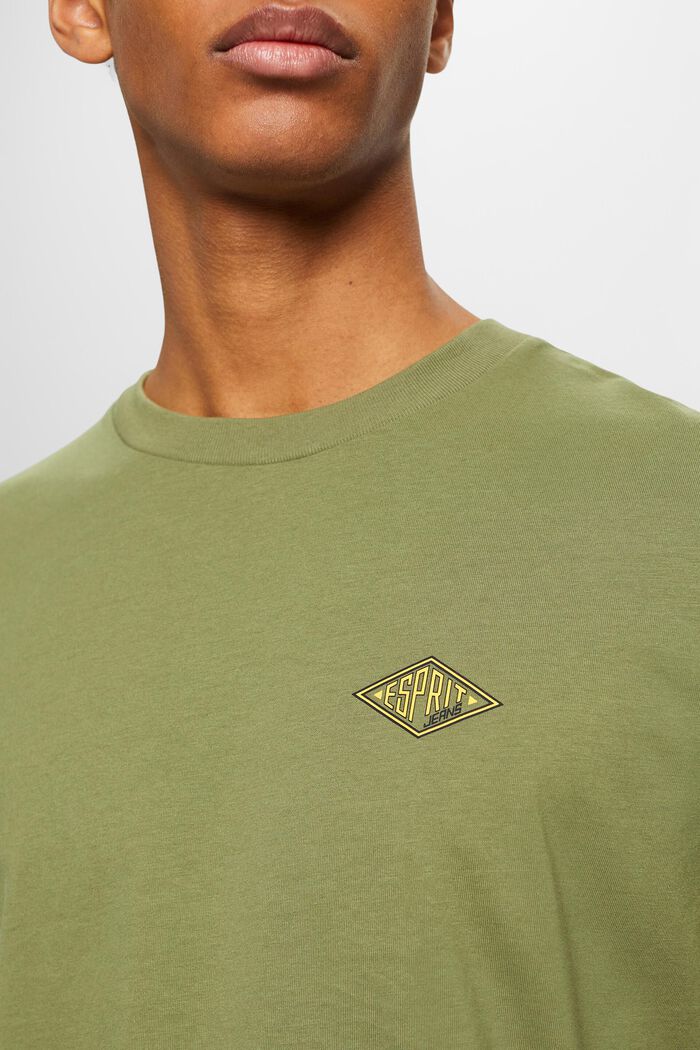 LOGO標誌印花T恤, 橄欖綠, detail image number 2