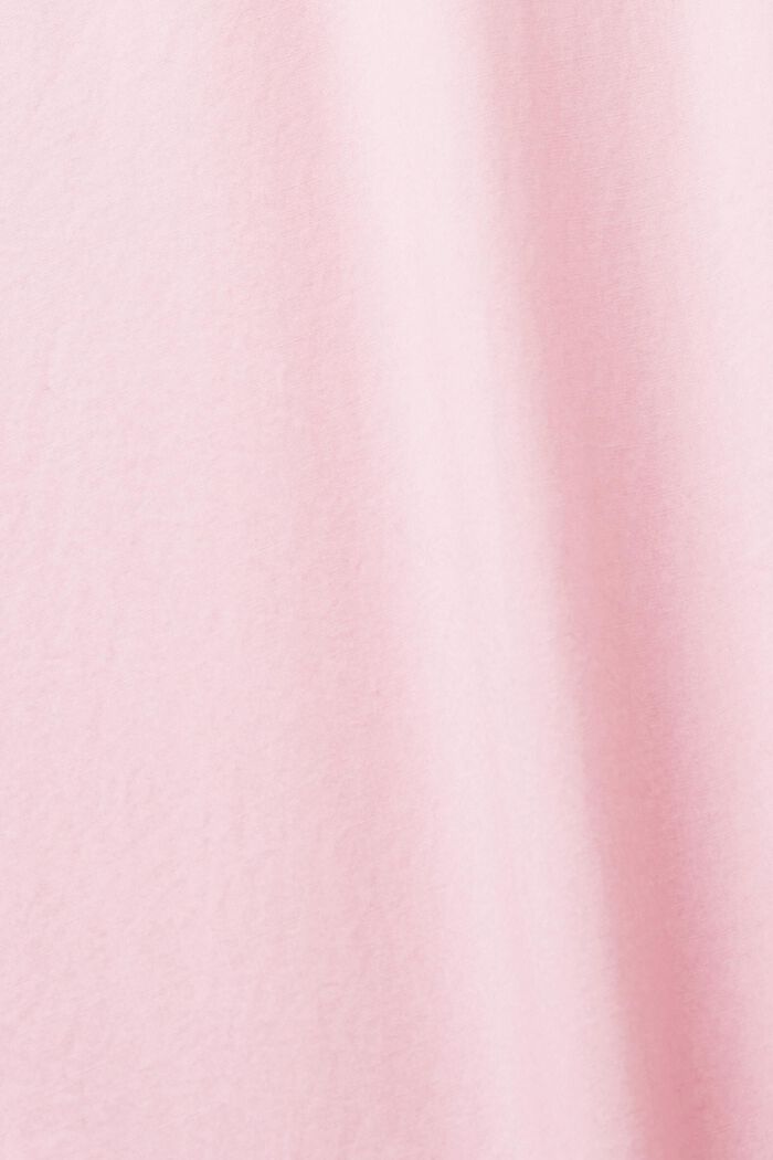 超大廓形白色棉質恤衫, 淺粉紅色, detail image number 5