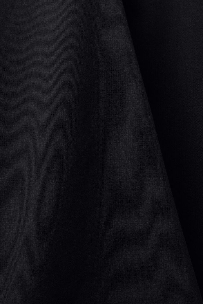 超大廓形女裝恤衫, 黑色, detail image number 6