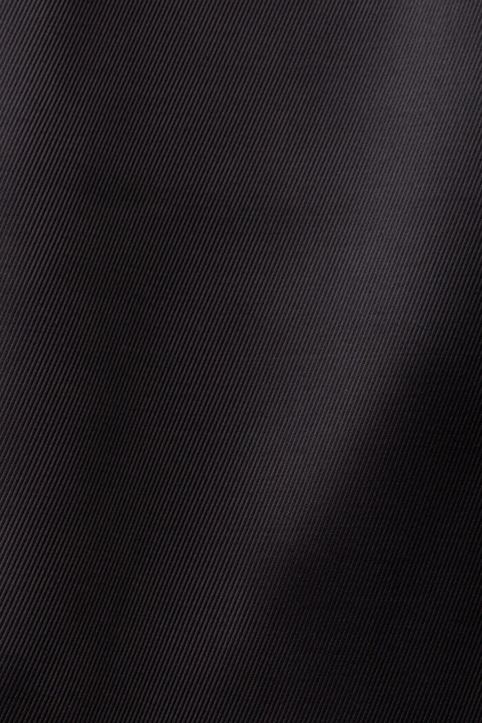 Satin Belted Maxi Skirt, 黑色, detail image number 6