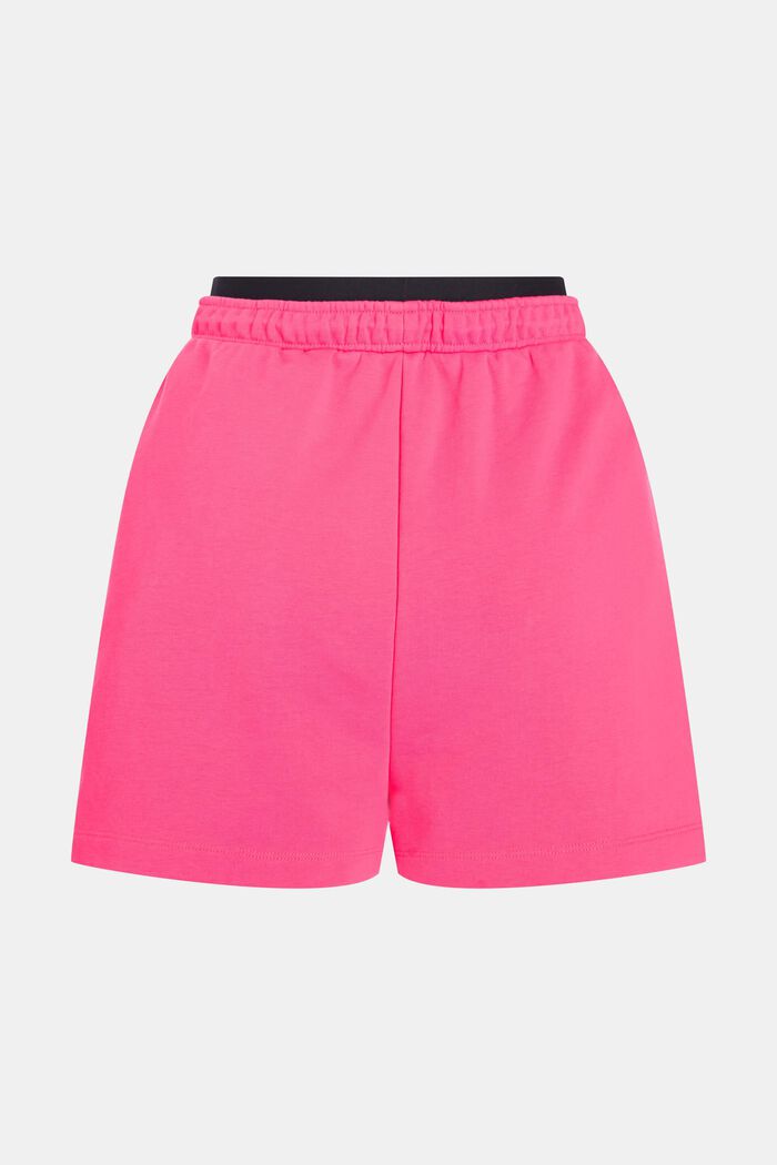 Double Waistband Relaxed Sweat Shorts, PINK, detail image number 1