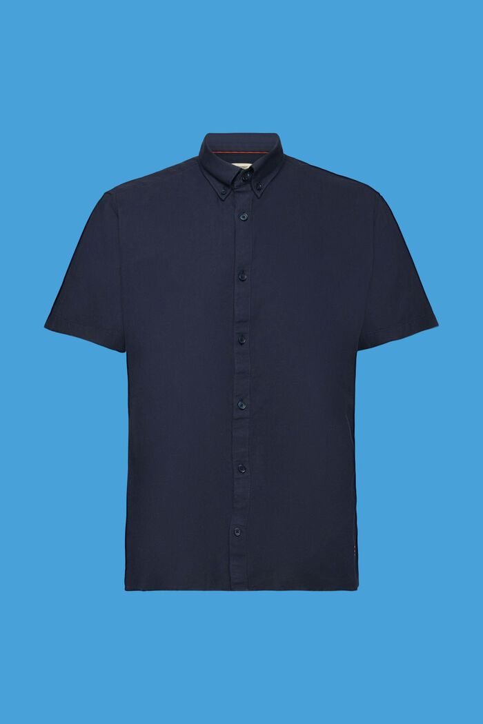 100%純棉短袖恤衫, 海軍藍, detail image number 6