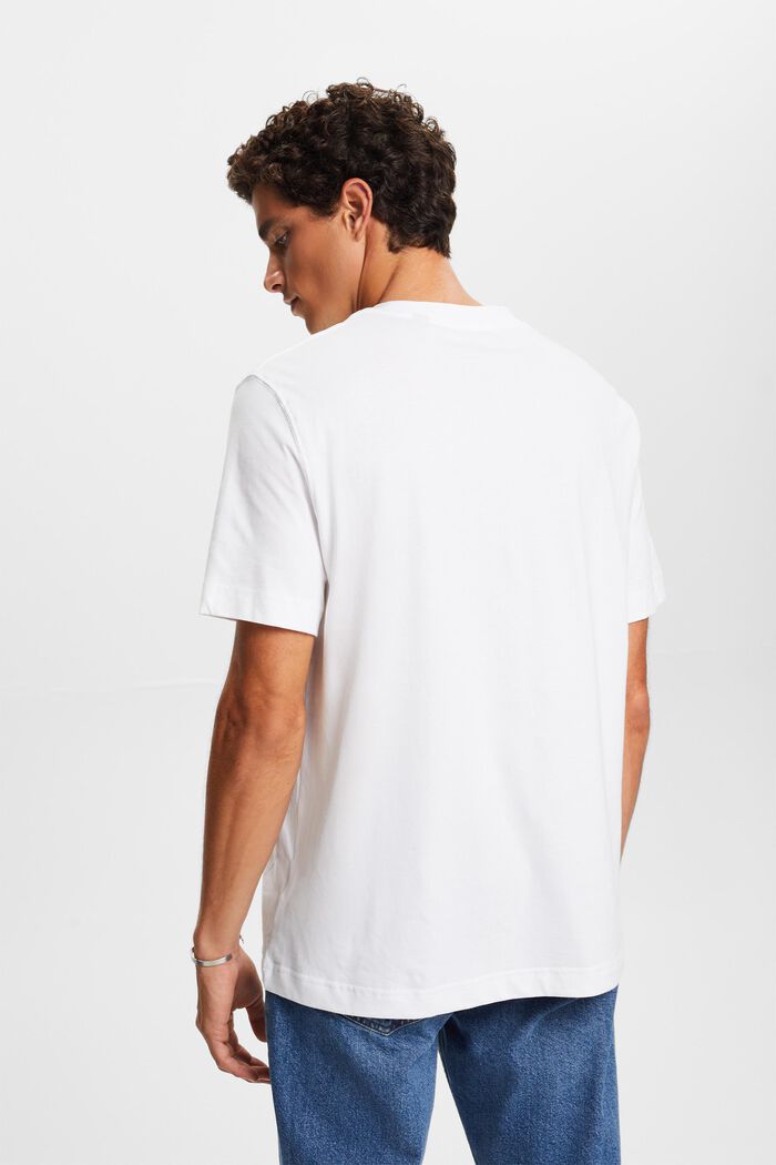 LOGO標誌T恤, 白色, detail image number 4