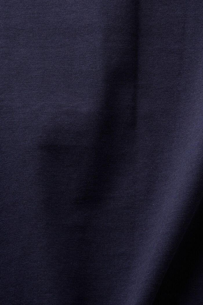 ‌條紋LOGO標誌圓領T恤, 海軍藍, detail image number 6